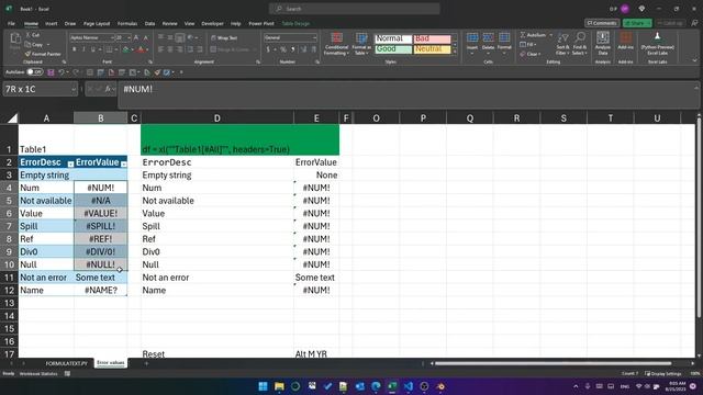 Python in Excel! Part 4 - Diagnostics, Errors and FORMULATEXT.PY! ?? смотреть онлайн