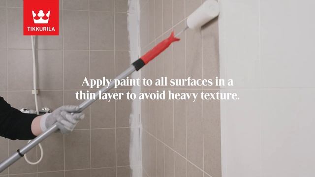 How to paint ceramic tiles - Tikkurila Luja Ceramic Tiles paint смотреть онлайн