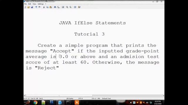 Java IfElse - Tutorial 3 смотреть онлайн