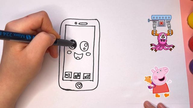 ??? How To Draw A Funny APPLE iPhone 13 PRO EASY | РИСОВАТЬ АЙФОН | IPHONE CHIZGAN ✍️?⚡️ смотреть онлайн