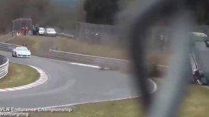 VLN Nürburgring Nordschleife horror Crash Jann Mardenborough (28.03.2015)