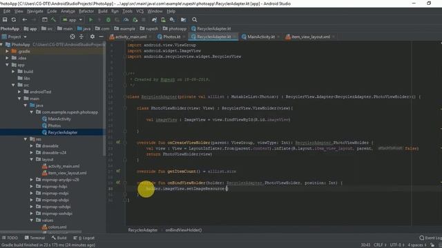 Android Kotlin RecyclerView CardView Part - 2 смотреть онлайн