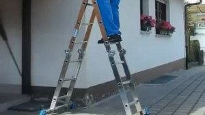 Шарнирная лестница-стремянка KRAUSE MultiMatic