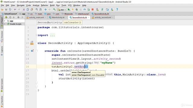 Android Development with Kotlin | Mastering Intents : Sending data using Intent смотреть онлайн