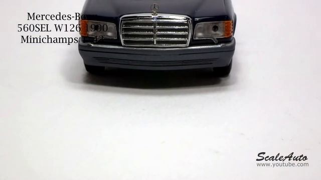 Mercedes-Benz 560SEL W126 1990 (Minichamps 1\43) смотреть онлайн