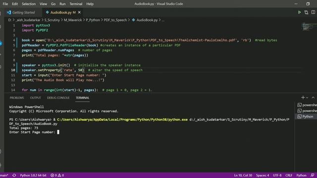 Python Project | PDF to Speech | eBooks to Audio Books without internet смотреть онлайн