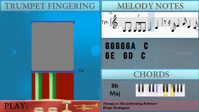 How to play I Love You So by The Walters on Trumpet (Tutorial) смотреть онлайн
