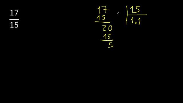 convertir 17/15 a decimal , transformar fracciones a decimales , de fraccion a decimal, como смотреть онлайн