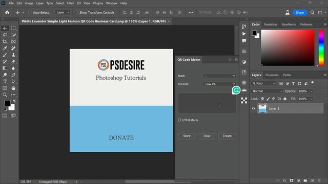 Creating QR codes in Photoshop! (For Profiles, Businesses, or Websites) смотреть онлайн