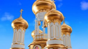 Православная Церковь  Купола  Церковные Купола  Красивая Церковь  Футажи для видеомонтажа