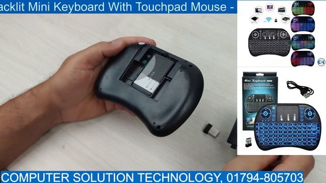 i8-B Wireless Rechargable Backlit Mini Keyboard With Touchpad Mouse - for Android TV Box смотреть онлайн