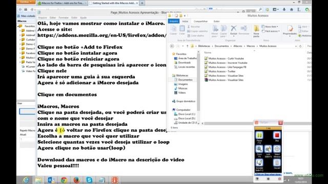 Como instalar e utilizar iMacros (Tutorial) смотреть онлайн
