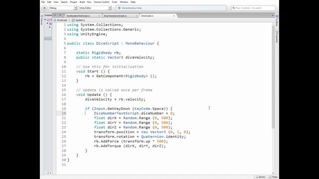 How to create simple Dice Tossing game with Unity? Dice Roll Easy Unity 2D tutorial. смотреть онлайн