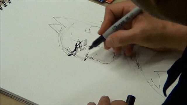 Jim Lee drawing Batman Cool смотреть онлайн
