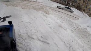 Мотобуксировщик "мужик" 20 л.с. замер скорости