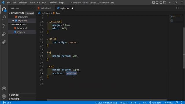 Cómo hacer una línea de tiempo(timeline) fácilmente, usando html y css(position relative y absolute смотреть онлайн
