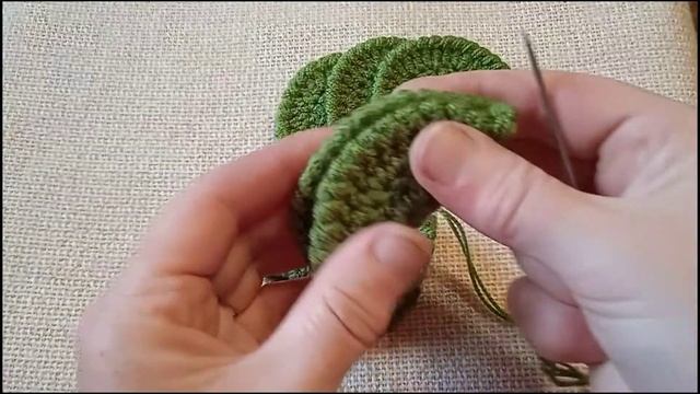 Вяжем кактус крючком. МК. смотреть онлайн