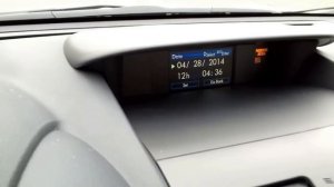 How to set clock on Subaru Forester, 2014-2015-2016