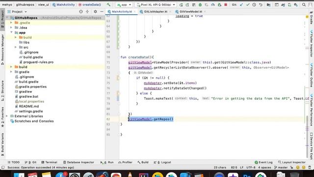 GitHub API | Kotlin | Retrofit | RecyclerView | MVVM | Coil | Bonus смотреть онлайн