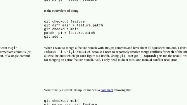 How can I merge multiple commits onto another branch as a single squashed commit? смотреть онлайн