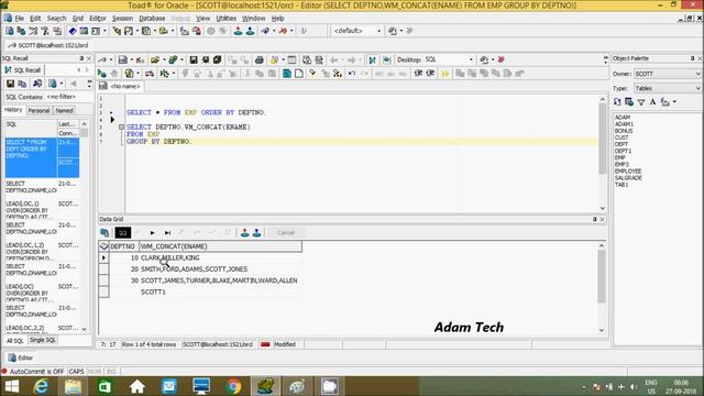 Combine Multiple Rows Into a Single Row in Oracle смотреть онлайн
