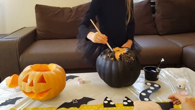 Halloween 2016. Идеи вырезания тыквы на Хэллоуин: Светильник Джека и тыква "Черный кот". смотреть онлайн