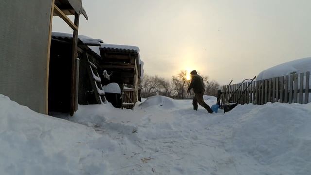 Скрепер Finland. Деревенские будни - уборка снега. смотреть онлайн