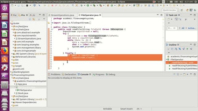 Inputstreams in Java смотреть онлайн