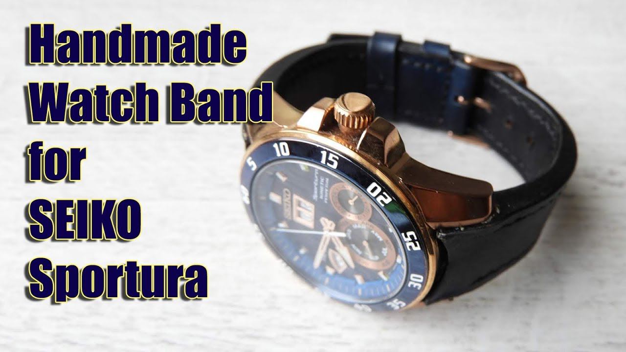 Handmade Leather Watch Band For SEIKO Sportura