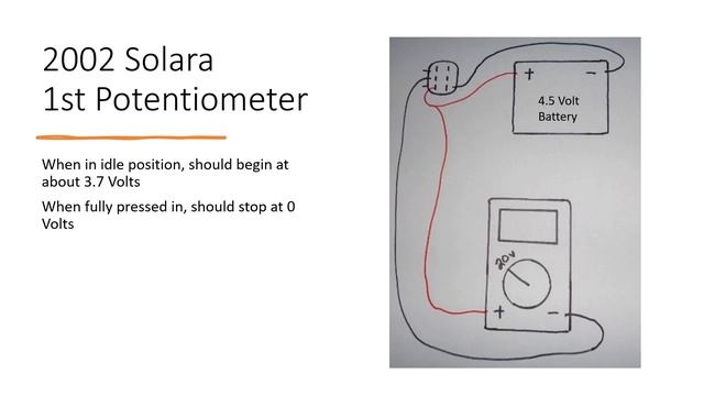 How To Test Your 2002-2008 Toyota Solara Accelerator Pedal Sensor (REUPLOAD)