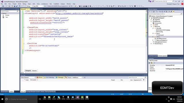 Xamarin Android Tutorial - Frame Layout смотреть онлайн