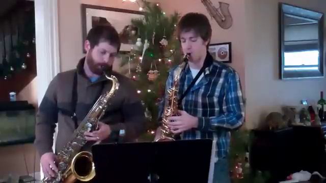 The Christmas Song Sax Duet смотреть онлайн