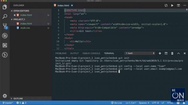 3.2 Система контроля версий Git и сервис GitHub