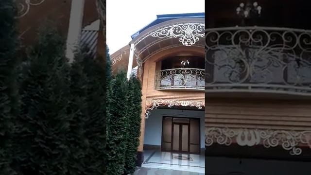 Кованый навес перила