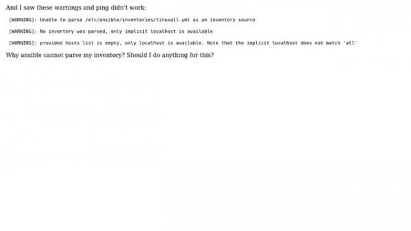 Ansible "provided hosts list is empty" error (3 Solutions!!)