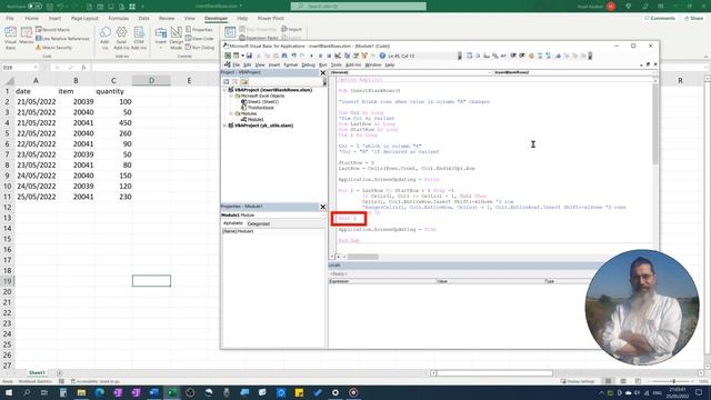 How to insert blank rows in Excel based on cell values using VBA смотреть онлайн