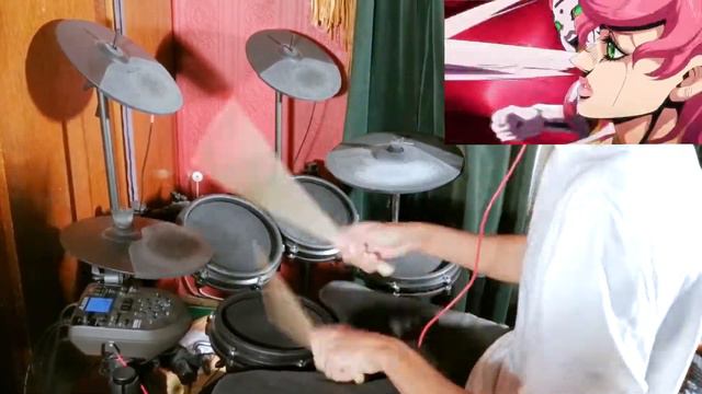 JoJo's Bizarre Adventure OP 9 - Drum Cover - Traitor's Requiem by Daisuke Hasegawa смотреть онлайн