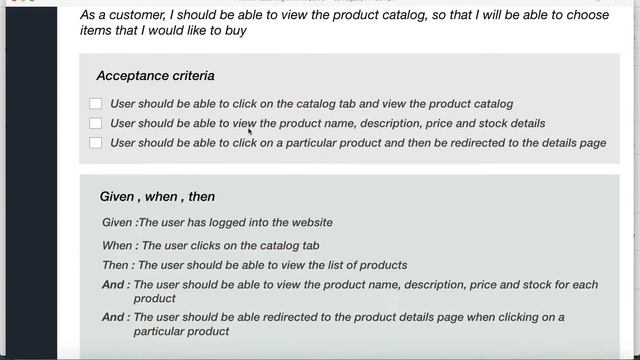 Acceptance criteria for user stories смотреть онлайн