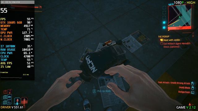 Cyberpunk 2077 (Patch 2.12) - GTX 1660 Super - 1080p смотреть онлайн