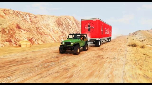 Heavy "Drag" Race On The Long Bumpy Desert Road | CRASHHARD смотреть онлайн