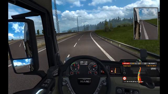 ETS 2 (multiplayer) Обкатываю MAN 39 тонн смотреть онлайн