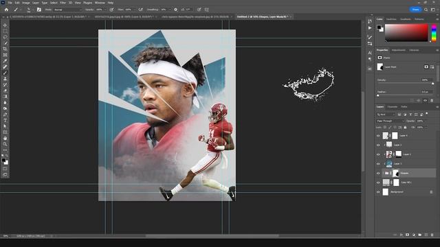 How to Design your own stunning NFL poster with Photoshop смотреть онлайн