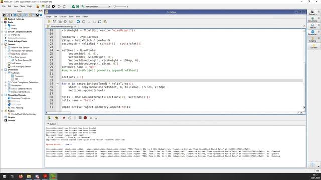 EMPro. Спиральная антенна смотреть онлайн