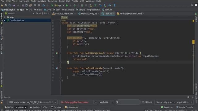 AsyncTask Android - Kotlin смотреть онлайн