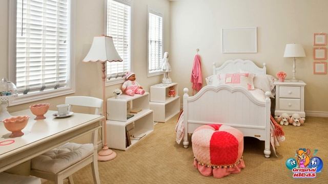 Beautiful children's rooms. Beige color in the interior of the room. смотреть онлайн