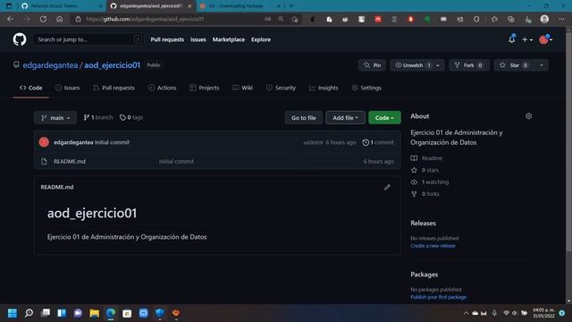 Subir Archivos A Repositorio Remoto Usando Git usando token de GitHub смотреть онлайн