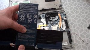 Замена аккумулятора в ультрабуке Acer Aspire S3
