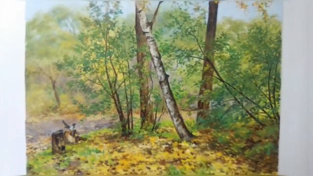 Картина "Сорока" маслом на холсте. Автор: Lukian смотреть онлайн