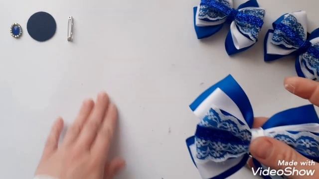 МК/DIY Школьный комплект/Галстук-брошь из лент смотреть онлайн
