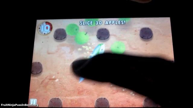 Fruit Ninja Puss In Boots Bandito Mode Gameplay смотреть онлайн